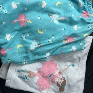 Girls carters two piece ballerina pajama set size 5T